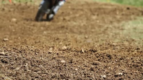 Gros plan des vélos de motocross