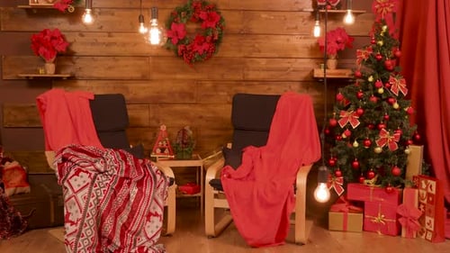 Vintage Christmas Interior