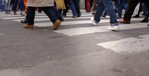 People Crossing The Street