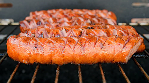 Barbecue With Hot Grilled Sausages