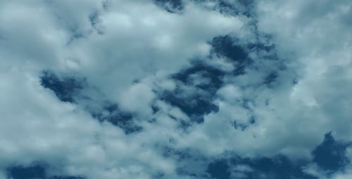 Clouds Floating in the Blue Sky