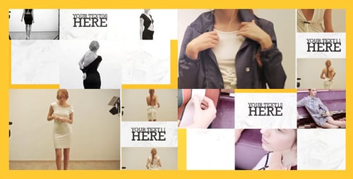 Dynamic Photo Video Slideshow with Modern Text Reveals