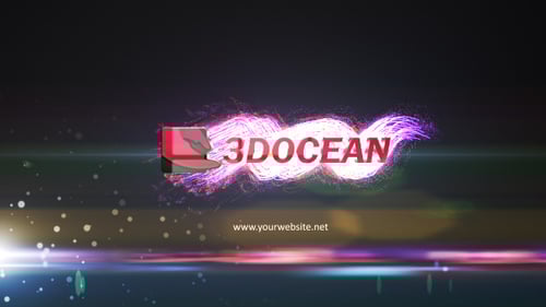 Dynamic Particle Stream Logo Reveal Intro