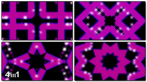 Vibrant Geometric Dots Countdown Opener Animation