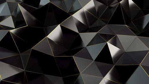 Black Polygon Waves 92