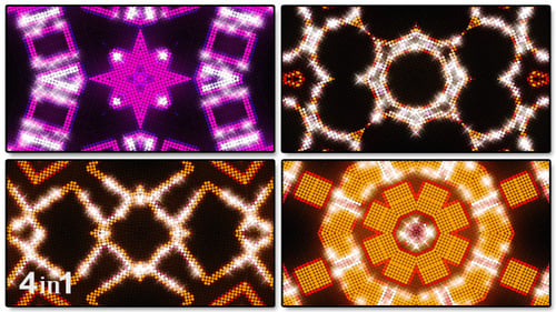 abstrakte LED (4er-Pack)