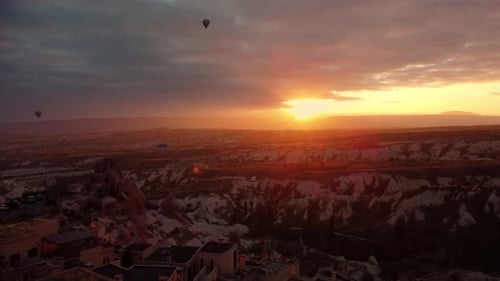 Hot Air Balloons at Sunrise in Cappadocia