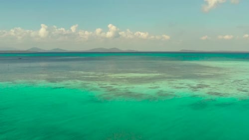 Tropical Landscape with Lagoons and Tropical Islands
