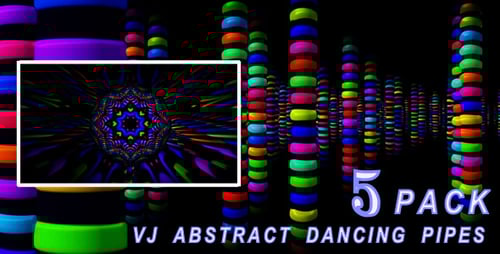 Vibrant Geometric Abstract Rhythmic Visualizer Background Loop