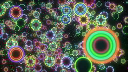 VJ Colorful Circle Background