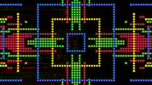 Vj Loop Animation Of Pixel Mosaic Ver20 02