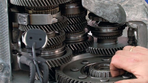 Demonstração de carro de câmbio de câmbio de carro