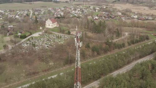 Cell Tower Antenna Module Transmitting Radio Frequencies for 5g 4g cell and smartphones