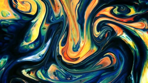 Abstract Color Fluid Motion Background