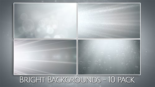 Bright Abstract Light and Particle Backgrounds Pack