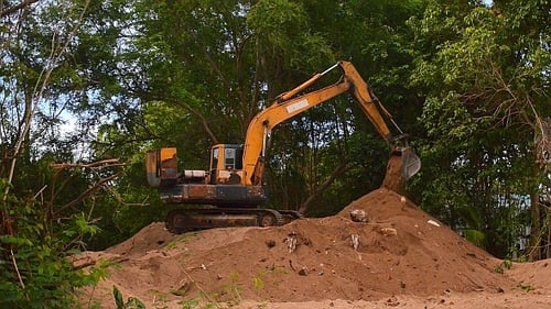 Excavator Working