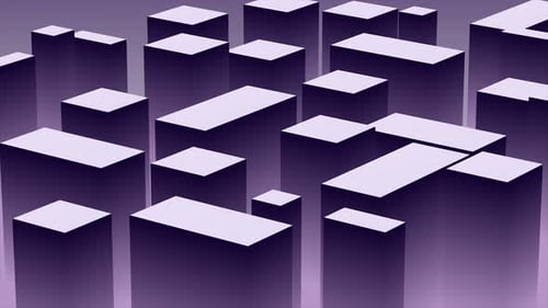 Cubic Shape Abstract Background Dark Purple