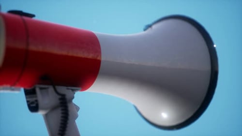 Elektrischer Retro-Lautsprecher Megaphon
