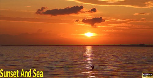 Sunset And Sea