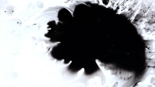 Microfoto de la mancha de tinta de Rorschach