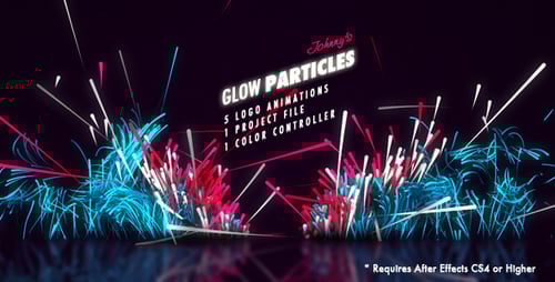 Pacote de logotipo Glow Particles