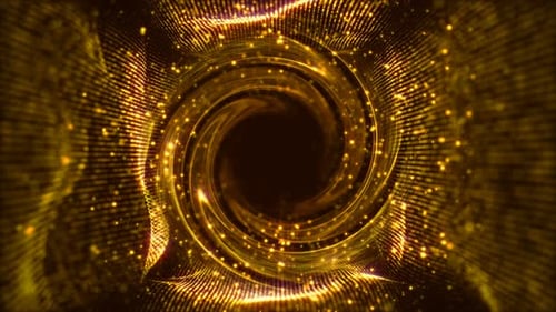 Gold Tunnel Swirl