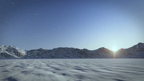 Snowy Mountain Panorama