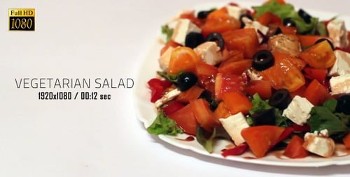 Close up Shot of Colorful Salad