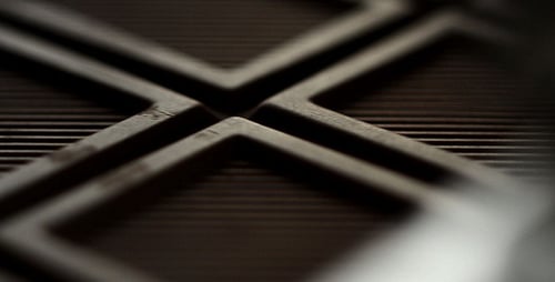 Close Up of Decadent Dark Chocolate Indulgence