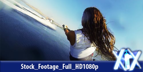 Skieur nautique en action 3ème vue