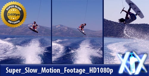 Wakeboarder Doing Acrobatics on Blue Ocean Waters