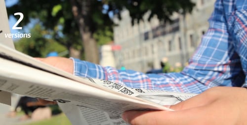 Reading Newspaper