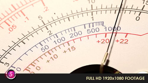 Close-Up of Multimeter Displaying Measurement