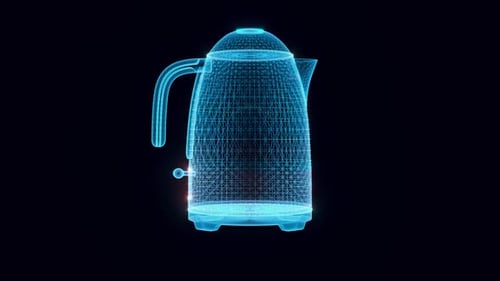 electric kettle hologram Rotating Hd