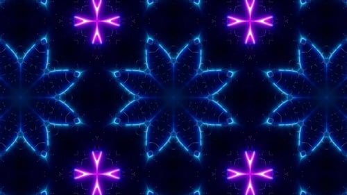 Laser Beam Neon Light Vj Kaleidoscope Loop 4K 03
