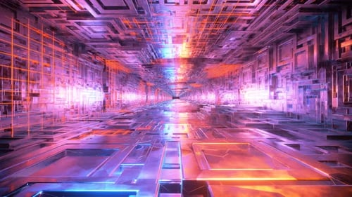 La geometría aleatoria de diferentes tamaños y dinámicas hace crecer cuadrados