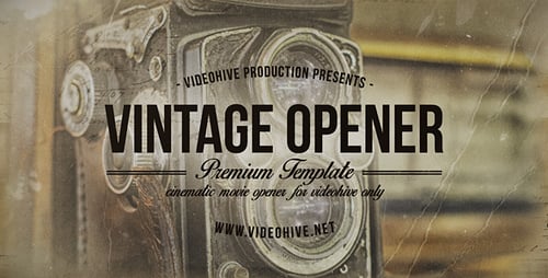 Vintage Photo Album Opener with Elegant Script Text