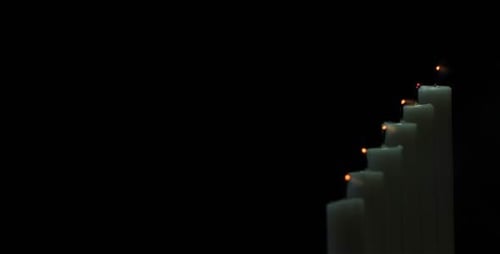 Candles Burning Brightly in the Darkness