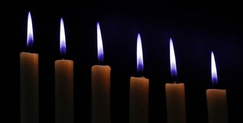 Candles Burning Brightly in the Darkness