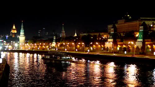 Moscow Kremlin River Night 2
