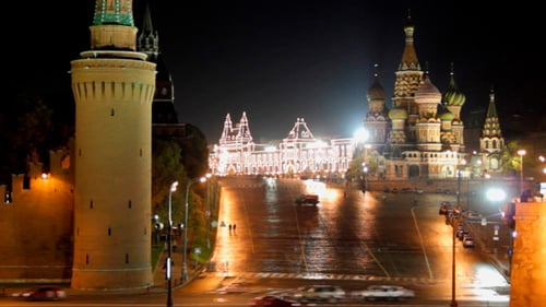 Noite 1 do Kremlin em Moscou