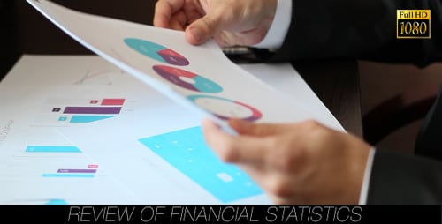 Business Financial Data Graphs and Charts Review