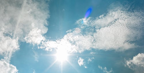 Time Lapse Clouds Drifting in a Blue Sky