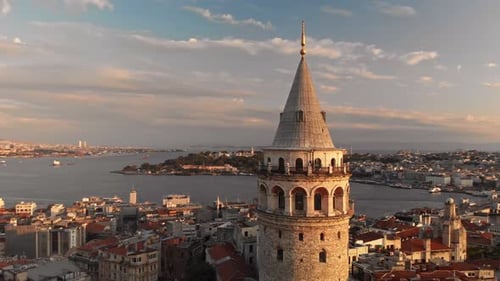 Galataturm in Istanbul, Türkei