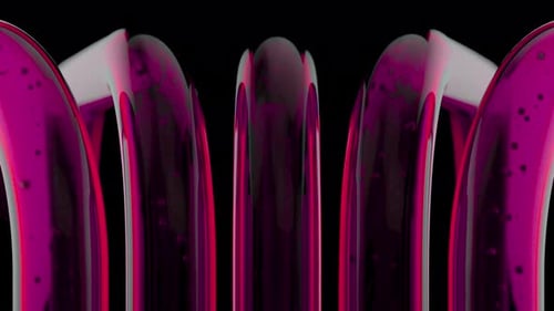 Abstract Magenta Fluid Tubes Loop Background