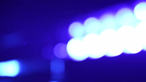 Lens Flares From a Police Car Flashers