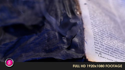 Book on Fire Burning