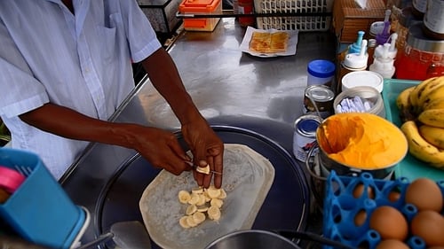 Cooking Fast Food on the Street