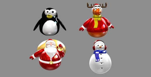 Paquete de iconos animados navideños