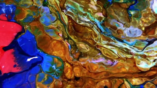 Colorful Abstract Liquid Paint Texture Background